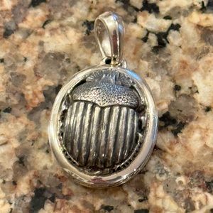 David Yurman Petrvs Scarab Amulet in Sterling Silver